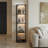 4-Light LED Bookshelf Column with Remote, for Living Room & Bedroom