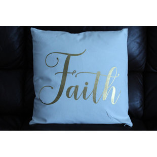 Lakeshia Faith Cotton Throw Pillow