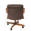 Chaise rembourrée en chêne moyen