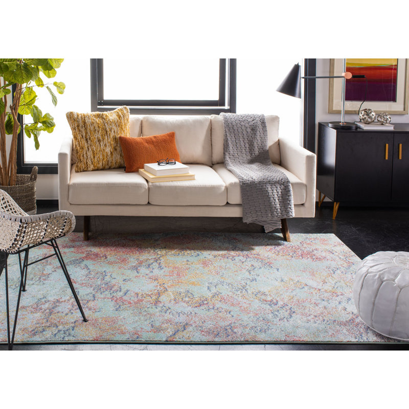 Kenia Performance Abstract Rug, Rectangle 5'1" x 7'6"