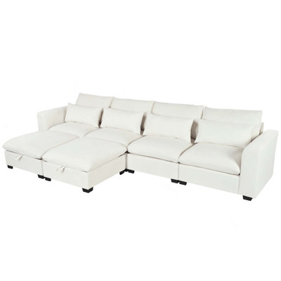 6-Piece Upholstered Modular Sectional Sofa Cloud Couch by Latitude Run