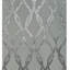 Papier peint géométrique texturé gris pailleté Sequin