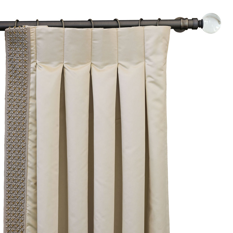 Silvio Room Darkening Curtain Single Panel, Right, 20" W x 108" L