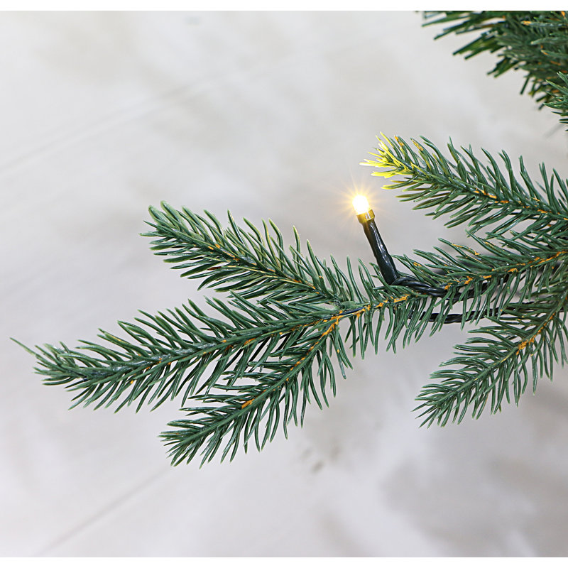 Lighted Artificial Fir Christmas Tree, 5 ft