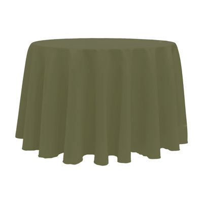 10 Pack Round Polyester Linen Tablecloth