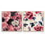 Manelle - Ensemble de 2 collages carrés botaniques abstraits-101844572-101844571