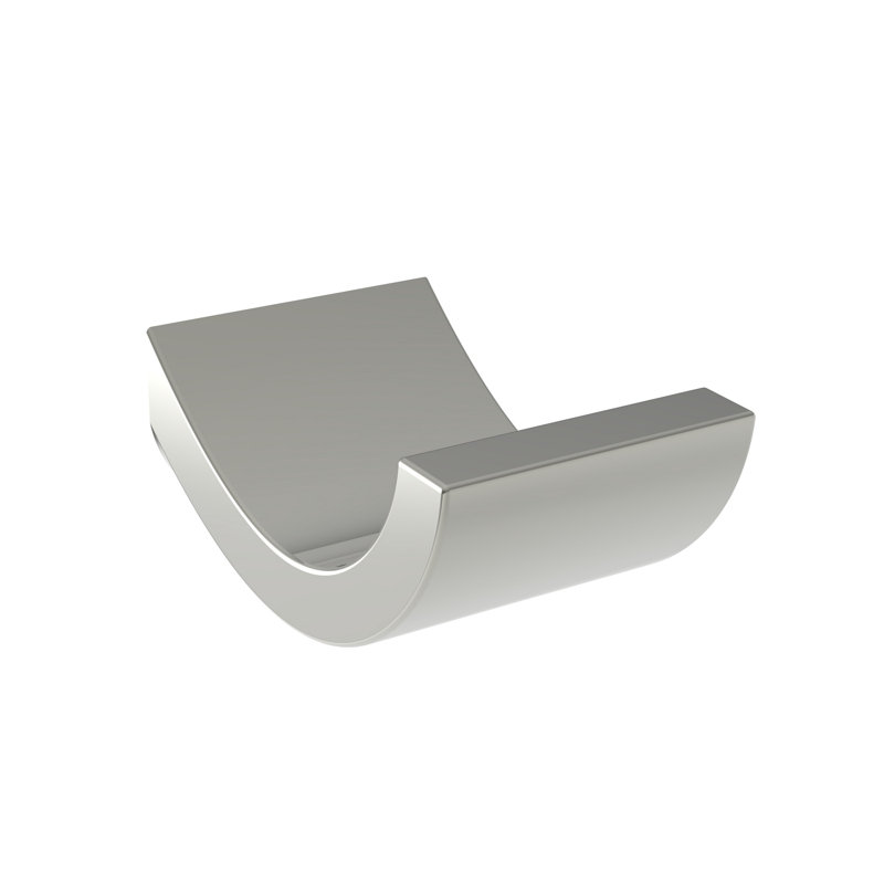 Secant Single Robe Hook, Polished Nickel