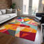 Machine Washable Indoor/Outdoor Claudian ACN1611 Orange Rug-103722440