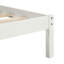 Lit plateforme double avec tête de lit double, blanc, tête de lit longue durée incluse, sans sommier-391794782-391794783