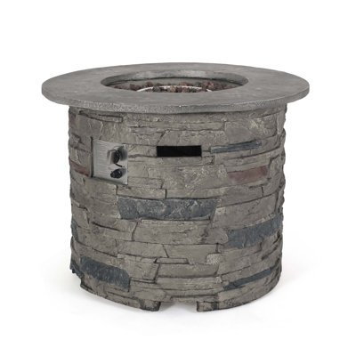 Outdoor 32" Round Propane Fire Pit