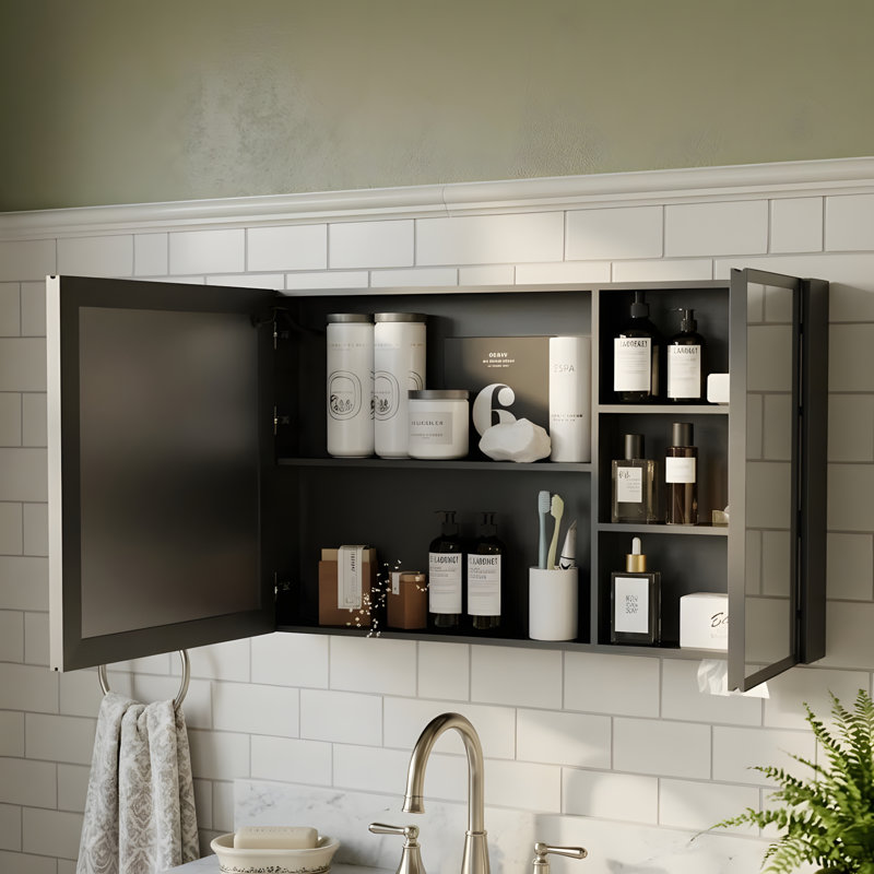 Armoire de rangement murale peu encombrante, H 23,6 po x l 39,35 po x P 5,1 po