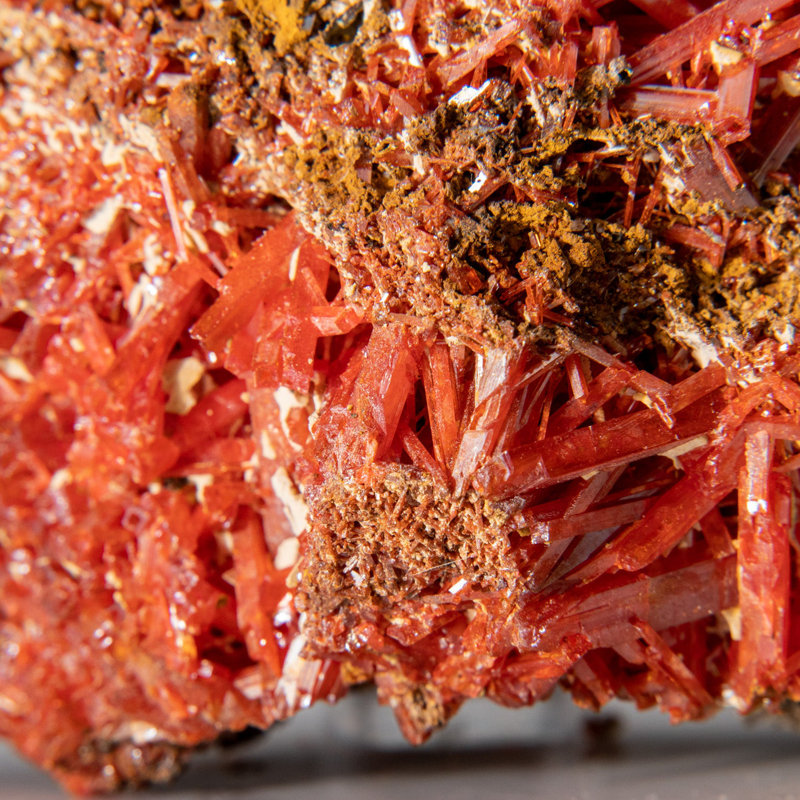 Crocoite from Red Lead Mine, Dundas, Tasmania, Australia