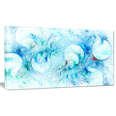 " Blue White Fractal Glass Texture "