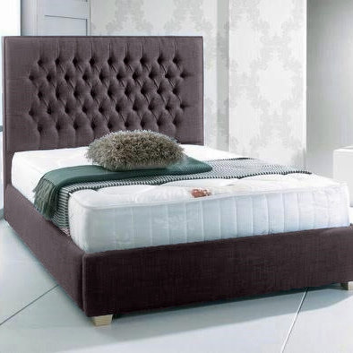 Upholstered Bed, Teal, Kingsize (5')