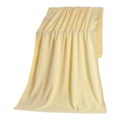 Bath Towels Fine Fiber Bath Towel Embossed Bear Shawl For Children With Strong Water Absorption Soft And Thickened Beach Towel