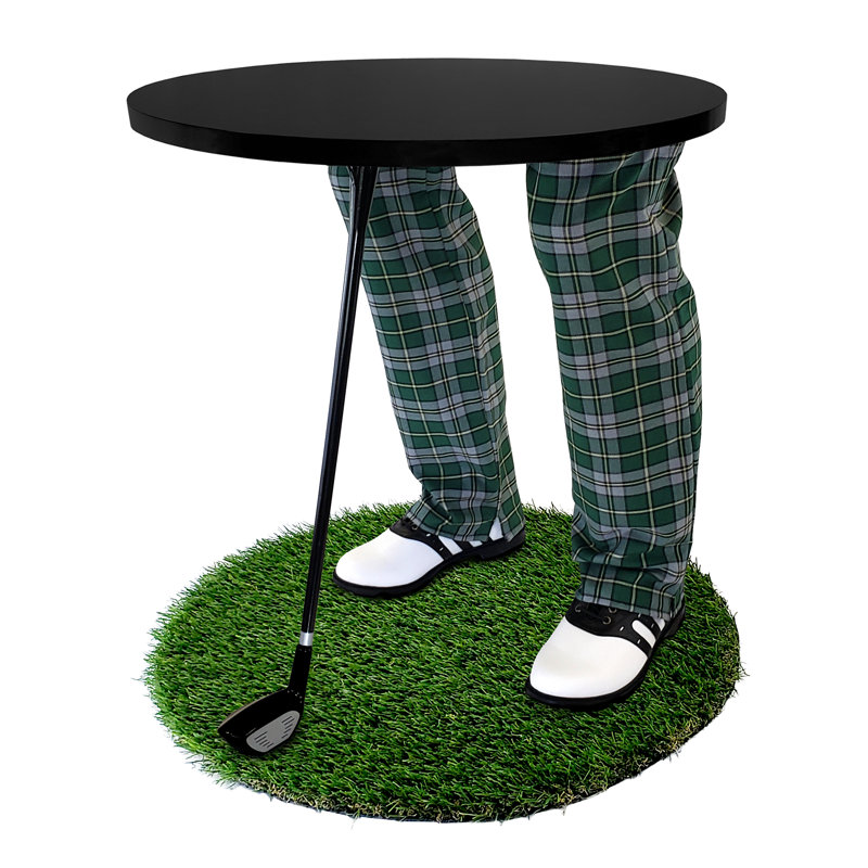Table de bout abstraite, Noir