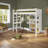 New Classic Highsleeper with Integrated Desk and Shelving and Tall Bookcase