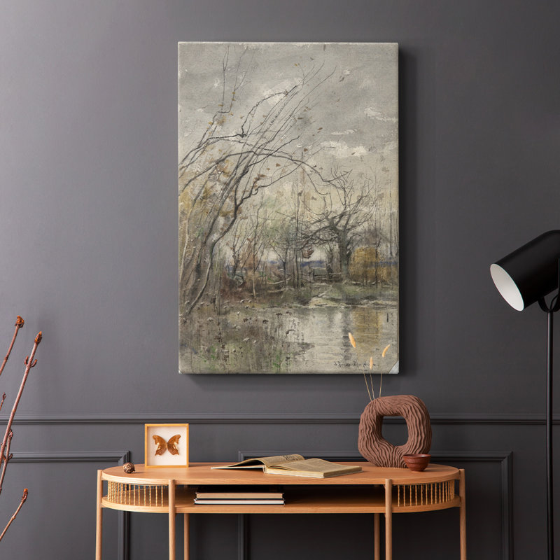 Paysage rétro CXIX - galerie Cavas, H 18 po x l 12 po