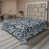 Azure Blue Dimgray Floral est en rupture de stock