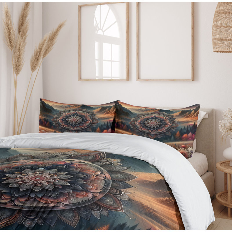 Hippie Duvet Cover, California King Duvet Cover + 2 Standard Shams