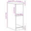 Solid Wood Single Storage Cabinet ( 85cm H x 30cm W x 51cm D)-61928145