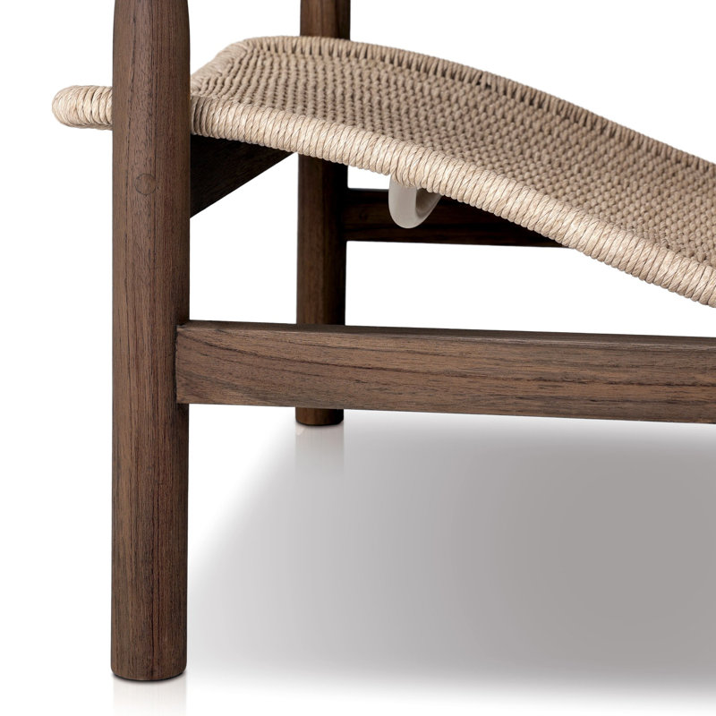 Dume Outdoor Chair, White/Brown