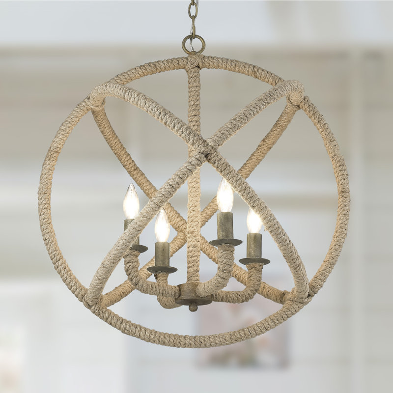 Lustre globe en acier de 23 po Delphinia