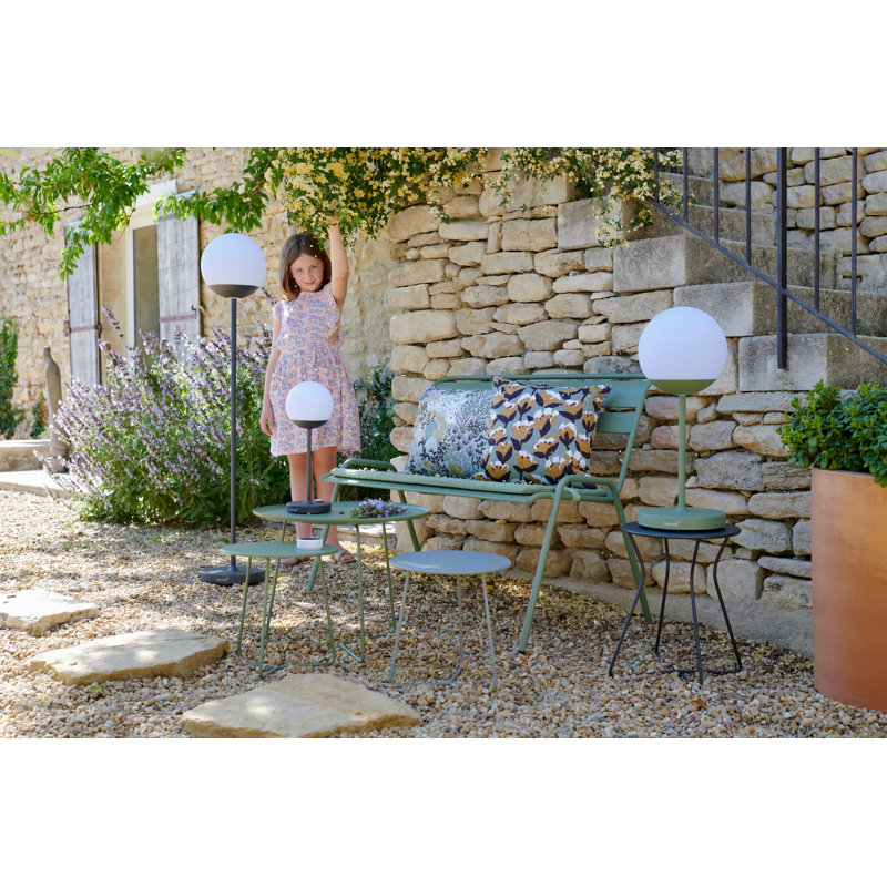 Cocotte Outdoor Round Side Table, Cactus, 14" H x 13.5" L x 13.5" W