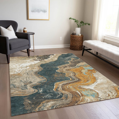 Tapis de blé Xhevrie intérieur / extérieur lavable à la machine