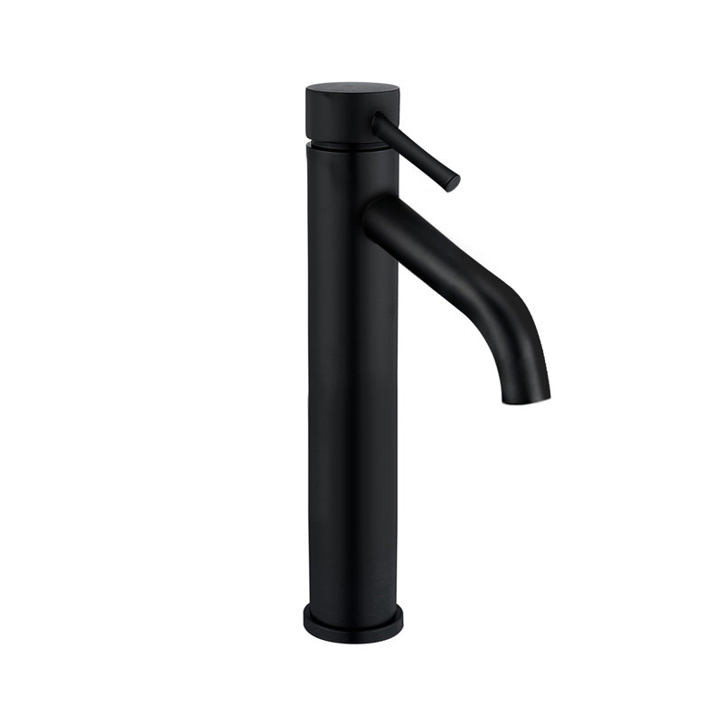 Topcraft Modern Single Hole Single Handle Matte Black Bathroom Sink Faucet Lavatory Vanity Faucet, Matte Black