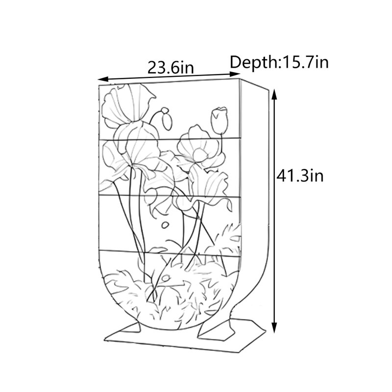 Armoire d'entrée en bois massif rétro français