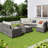 8-Pieces Outdoor Wicker Round Sofa Set, Half-Moon Sectional Setsr, Curved Sofa Set With Rectangular Coffee Table-1867865618