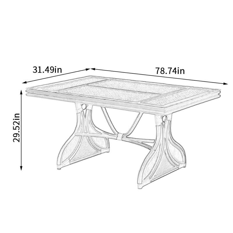 Chyla, 29.52" H x 78.74" L x 31.49" W