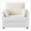 Fauteuil d'appoint en velours côtelé avec poches de rangement latérales, fauteuil simple rembourré moderne pour plus de confort et de style-132952432