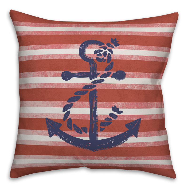 Striped Reversible Throw Pillow, 20" x 20"