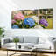 Ensemble de 3 tableaux sur toile « Jardin d'hortensias »-1756194750