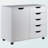 Holthaus Multi Storage Mobile Cabinet With 5-Drawer in White Finish, 26.03" H X 30.41" W X 15.85" D-1277061325