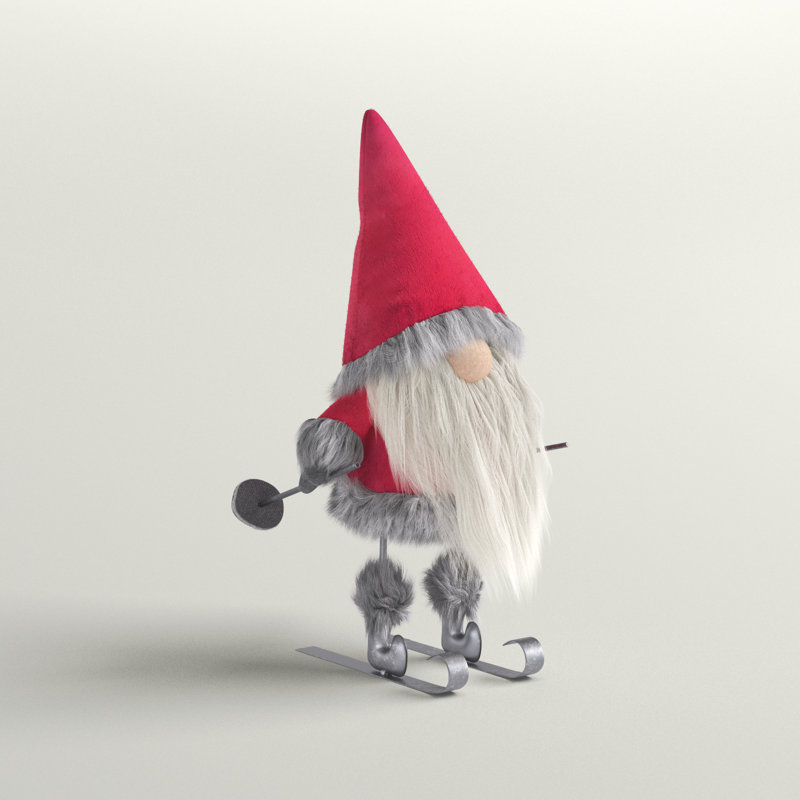 Figurine sur des skis