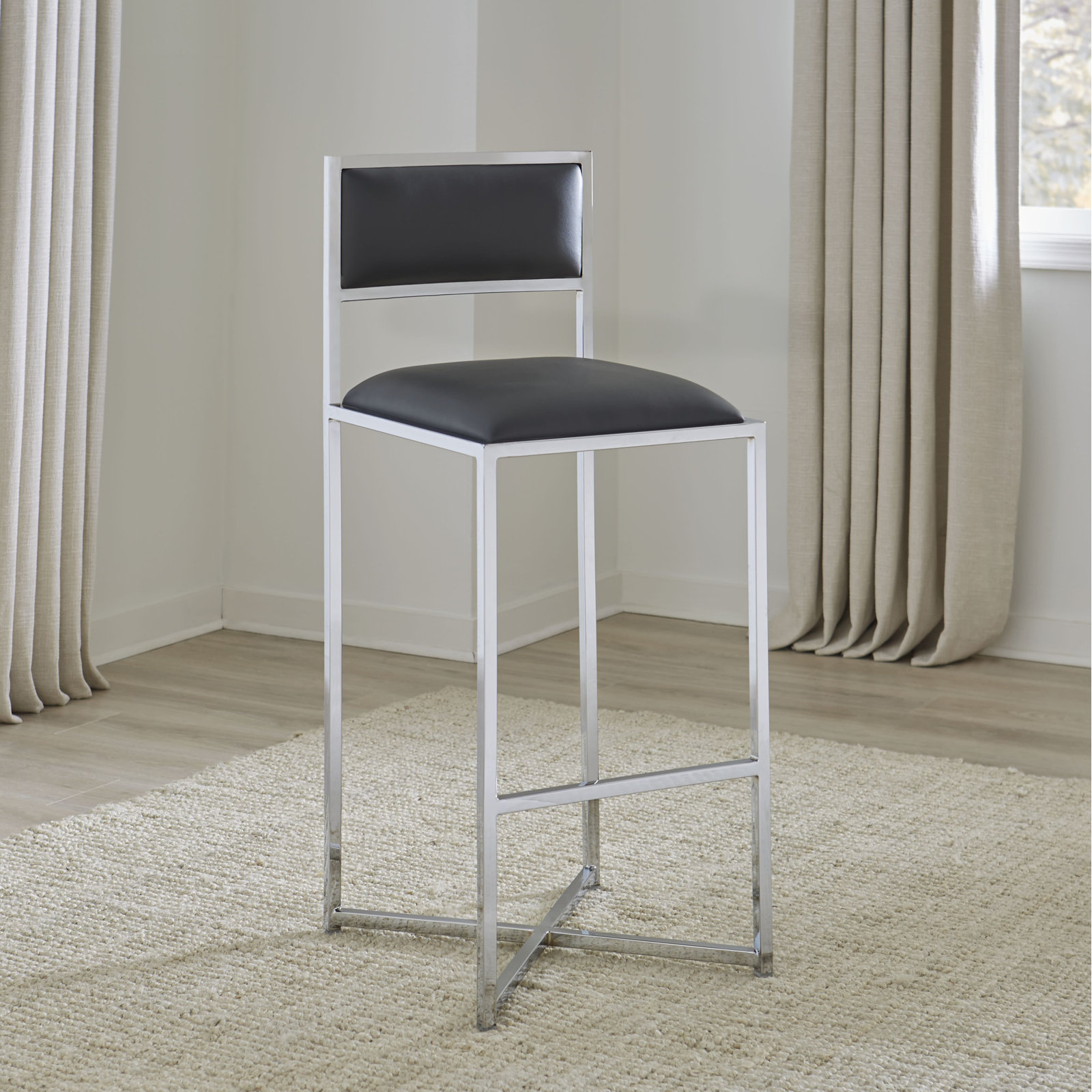 Malen Counter & Bar Stool, Bar Stool (30” Seat Height), Cobalt