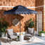 Parasol d'extérieur festonné inclinable 101 po Poppy-444100238