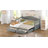 Gerjet Elegant Extendable Daybed with Two Storage Drawers and Twin Size Trundle-1253499619