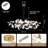 Ceramic Ginkgo Leaves Chandelier Lighting, D-112489640