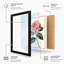 Single Rose in Bloom Botanical - Framed Print-258186826-258185648
