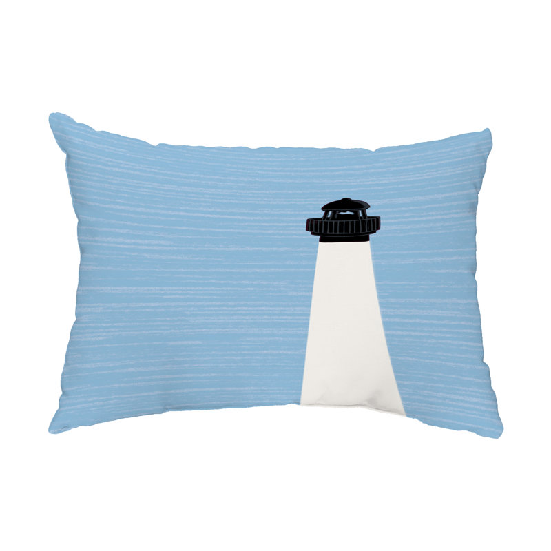 Outdoor Reversible Throw Pillow, Ivory