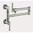 Wall Mounted Pot Filler Faucet, Modern Brass Pot Filler Two-Attachment Wall Mount Folding Kitchen Pot Filler Swing Arm-118388128