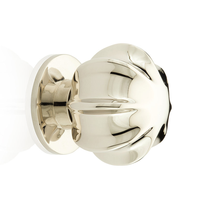 Poignée fantaisie Jeffrey, Nickel poli, H 1,26 po x l 1,25 po x P 1,25 po
