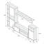 Lanare TV Stand for TVs up to 88"