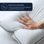 Protège-oreiller 100% coton Delara, certifié GOTS, paquet de 2, blanc, 21 po x 26 po-88327679