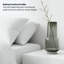 Vase en verre noir 11 po Obsidian Mist-868397840