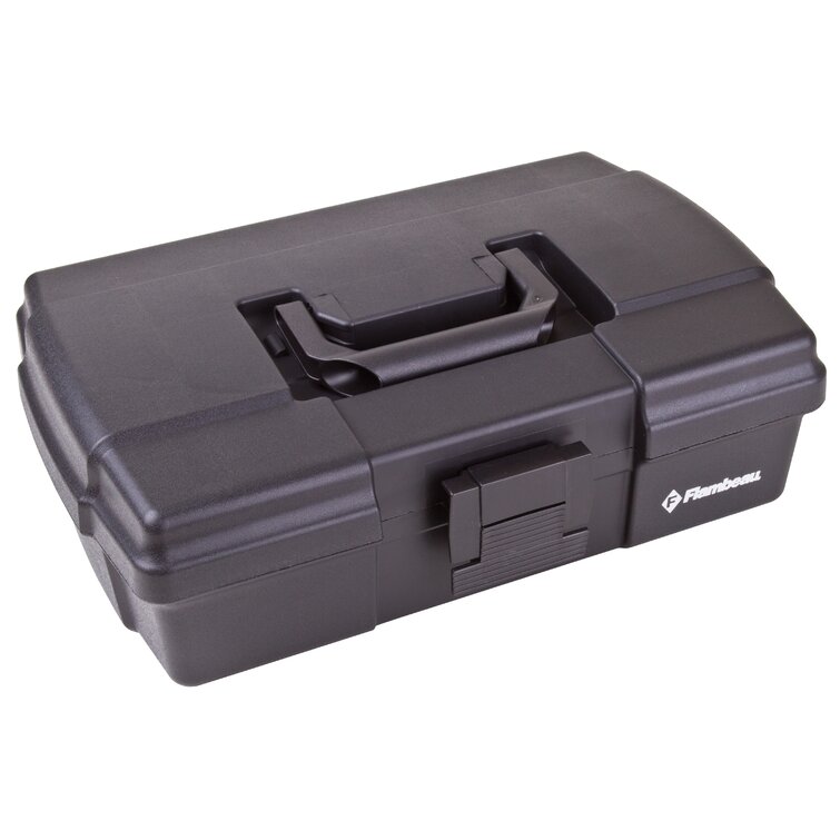 Stalwart Tool Box - Features Removable Small Parts Organizer Tray - Portable  Tool Tote with Handle